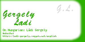 gergely ladi business card
