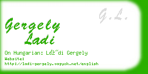 gergely ladi business card